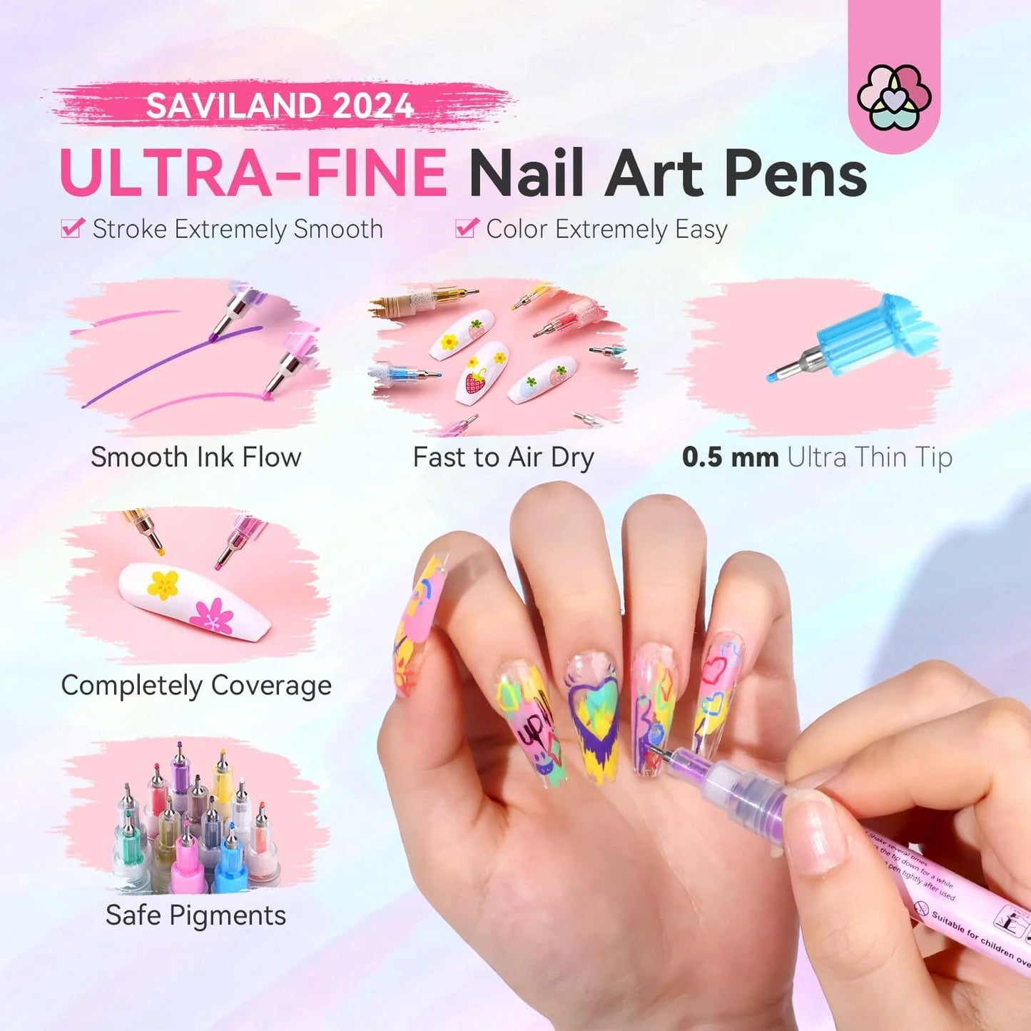 Nail Art Pens – 12 färger